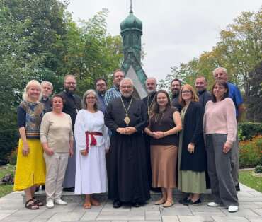 Chancery Staff Huddle at St. Volodymyr in Thornhill, ON