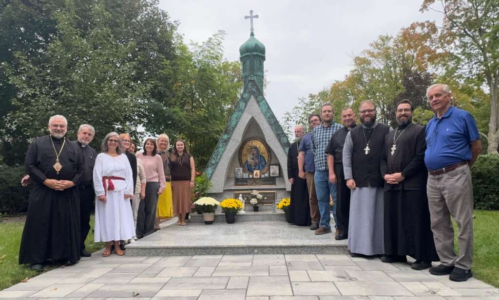 Chancery Staff Huddle at St. Volodymyr in Thornhill, ON